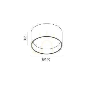 GPL335H Black Ceiling Light by Gea Luce small 1