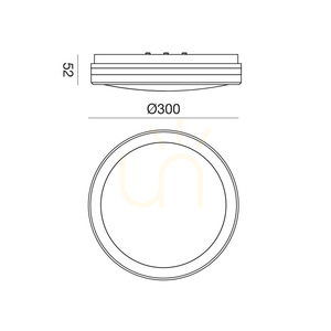 GPL342 White Gea Luce Outdoor Ceiling Light, IP65 small 1