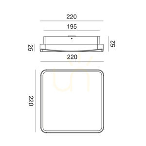 GPL372 Outdoor Ceiling Light, Brown, Gea Luce, IP65 small 1