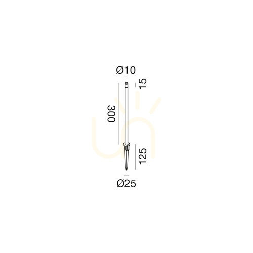 Check GES2410N Anthracite Gea Luce Lighting Pole, IP65