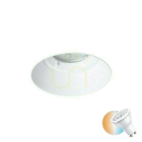 Check IPSO R IP65 ceiling light - white, recessed, LED GU10 9W for bathroom