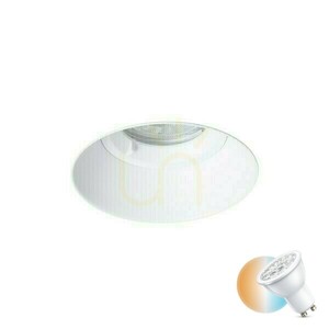 IPSO R IP65 ceiling light - white, recessed, LED GU10 9W for bathroom 0 IPSO R IP65 ceiling light - white, recessed, LED GU10 9W for bathroom small 0