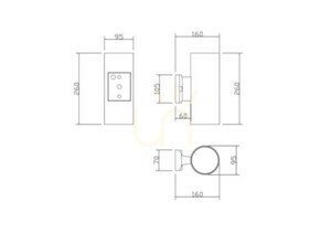 RANDO O419WL-02W outdoor wall lamp IP54 Maytoni small 6