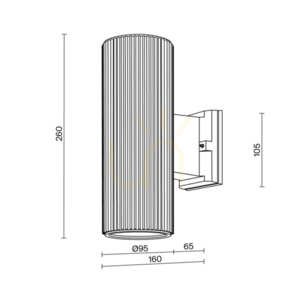 RANDO O419WL-02W outdoor wall lamp IP54 Maytoni small 9