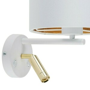 TK-Lighting Hilton White Gold 2-Light Wall Lamp G9 E27 small 1