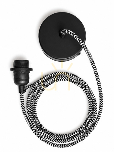 Check Lunares Lunhold 150 cm Black Pendant Light E27 LUN-LLH-BI-150