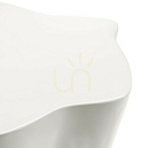 FIOR Side Table, 49 cm, gray-beige, glossy, with rounded shapes by Nova Nook small 5