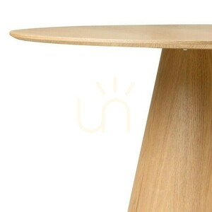 NORAN Dining Table, Round, Natural Finish by Nova Nook small 5