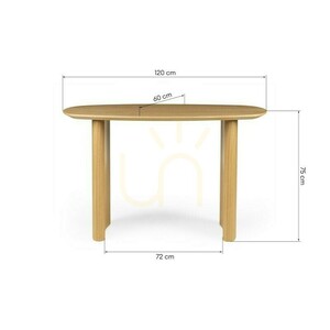 LORENTO Desk/Console, 120 cm, Nova Nook Natural Oak Veneer 2 LORENTO Desk/Console, 120 cm, Nova Nook Natural Oak Veneer small 2