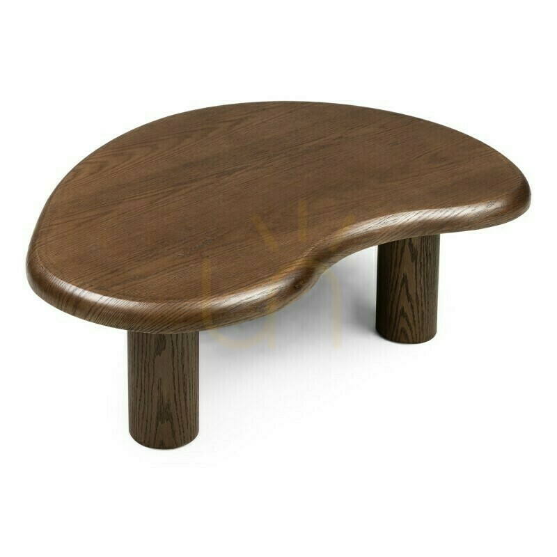 Show WALNUT Dining Set, Dark Oak, Rounded Shapes by Nova Nook WALNUT Dining Set, Dark Oak, Rounded Shapes by Nova Nook