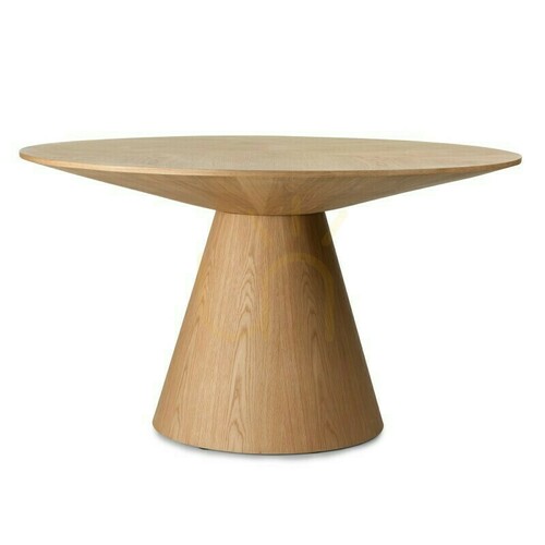 Check KORELLA Dining Table, 137 cm, round, natural oak veneer, Nova Nook