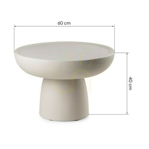 LORENSI 60 cm Coffee Table, Beige, Matte, Nova Nook small 6