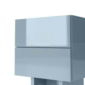 GLAM Nightstand, in smoky blue, with a Nova Nook gloss finish 5 GLAM Nightstand, in smoky blue, with a Nova Nook gloss finish small 5
