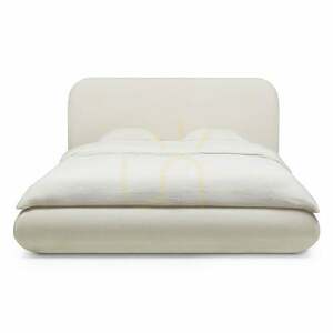 LUMIN Upholstered Bed, 160 x 200 cm, with frame and storage, rounded corners, light beige Nova Nook 0 LUMIN Upholstered Bed, 160 x 200 cm, with frame and storage, rounded corners, light beige Nova Nook small 0