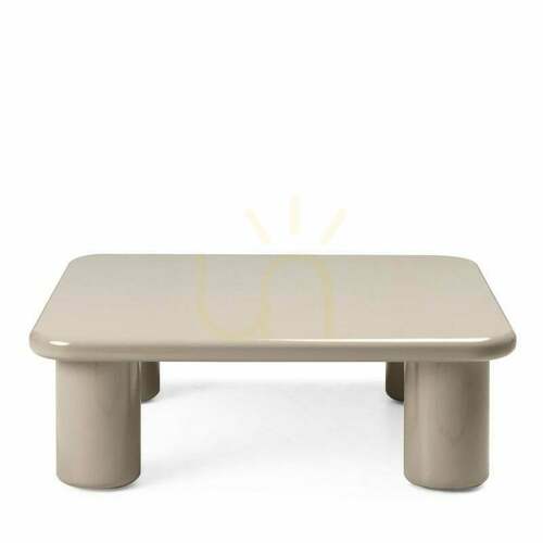 Check MURIEN 90 cm Coffee Table, Dark Beige, Glossy Nova Nook