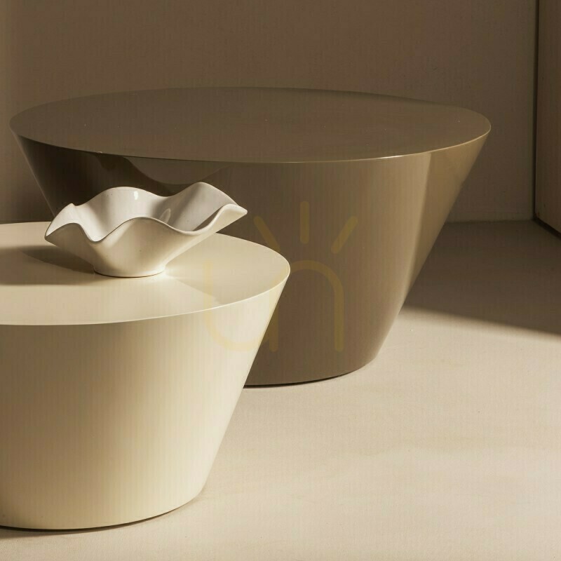 Preview ELISSA Coffee Table, 80 cm, Green-Gray, Glossy, Nova Nook ELISSA Coffee Table, 80 cm, Green-Gray, Glossy, Nova Nook