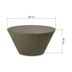 ELISSA Coffee Table, 80 cm, Green-Gray, Glossy, Nova Nook 5 ELISSA Coffee Table, 80 cm, Green-Gray, Glossy, Nova Nook small 5