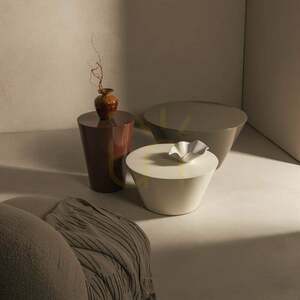 ELISSA Coffee Table, 60 cm, Cream-White, Glossy, Nova Nook 1 ELISSA Coffee Table, 60 cm, Cream-White, Glossy, Nova Nook small 1