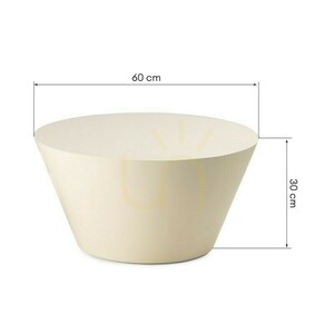 ELISSA Coffee Table, 60 cm, Cream-White, Glossy, Nova Nook 7 ELISSA Coffee Table, 60 cm, Cream-White, Glossy, Nova Nook small 7