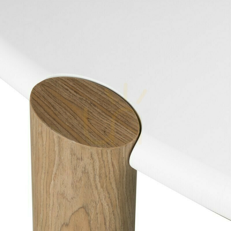 View OBUO 125 cm Coffee Table, White/Walnut, Nova Nook OBUO 125 cm Coffee Table, White/Walnut, Nova Nook