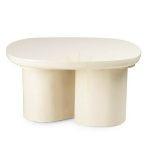 PUREL 80 cm Coffee Table, Light Beige, Glossy, Nova Nook small 5