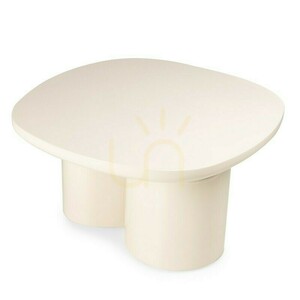 PUREL 80 cm Coffee Table, Light Beige, Glossy, Nova Nook small 8