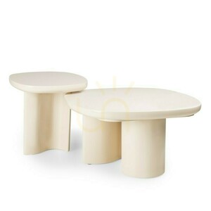 PUREL 50 cm Side Table, Light Beige, Glossy, Nova Nook 5 PUREL 50 cm Side Table, Light Beige, Glossy, Nova Nook small 5