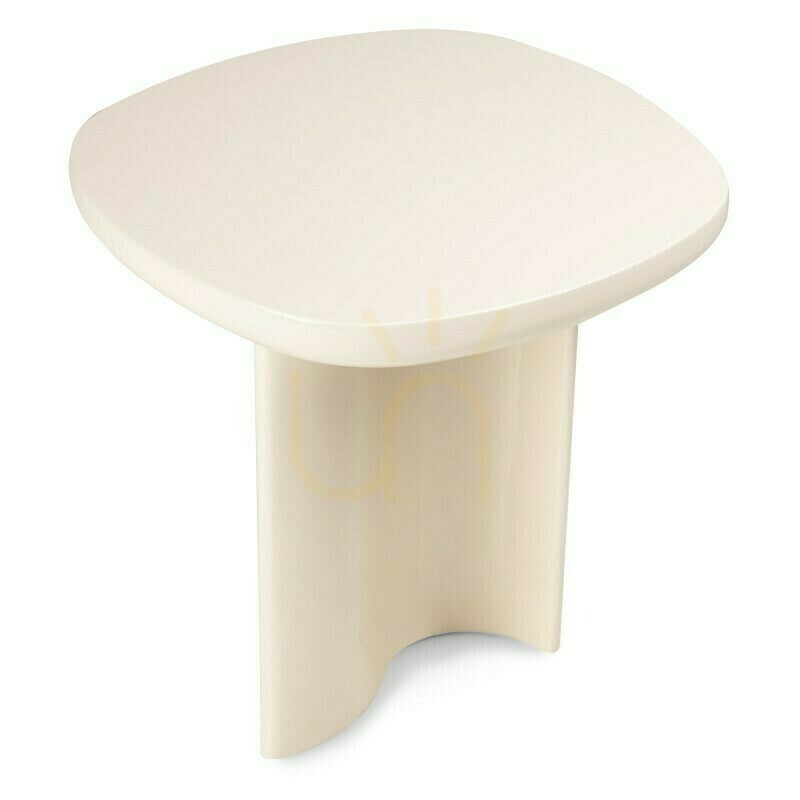 View PUREL 50 cm Side Table, Light Beige, Glossy, Nova Nook PUREL 50 cm Side Table, Light Beige, Glossy, Nova Nook