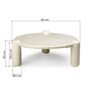 NORREL Coffee Table, 86 cm, Light Beige/Marble, Glossy Nova Nook 5 NORREL Coffee Table, 86 cm, Light Beige/Marble, Glossy Nova Nook small 5