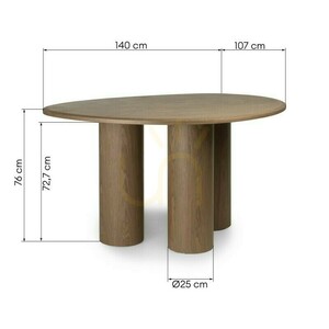 VISPI Table, 140 cm, Nova Nook Walnut 3 VISPI Table, 140 cm, Nova Nook Walnut small 3