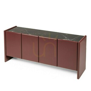 LARIQ Four-Door Chest of Drawers, Burgundy-Brown, Marble, Nova Nook High-Gloss 4 LARIQ Four-Door Chest of Drawers, Burgundy-Brown, Marble, Nova Nook High-Gloss small 4