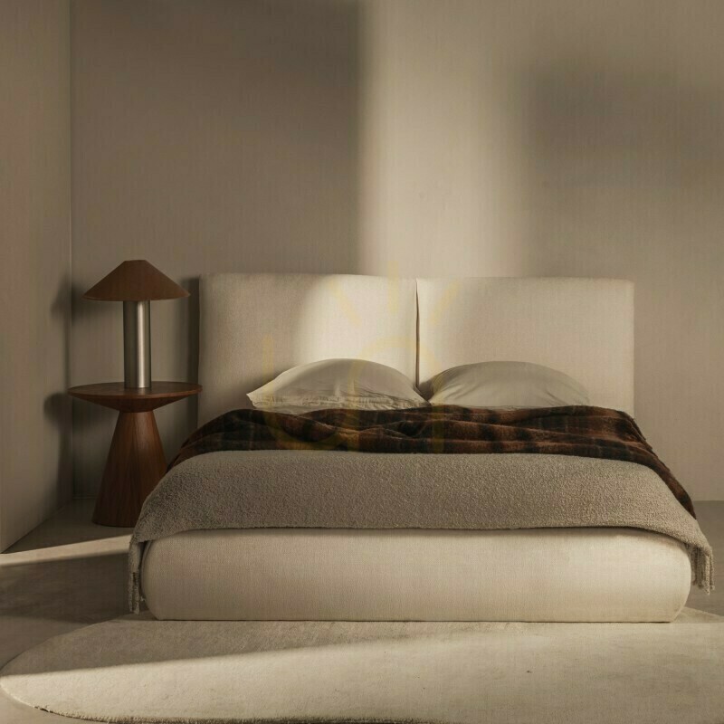 View UNAR Upholstered Bed, 160 x 200 cm, with Frame and Storage, Beige, Nova Nook UNAR Upholstered Bed, 160 x 200 cm, with Frame and Storage, Beige, Nova Nook