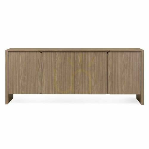 Check OKU Four-Door Chest of Drawers, Pearl Oak, Rounded Fronts by Nova Nook