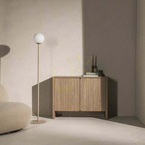 Check OKU Two-Door Chest of Drawers, Pearl Oak, Rounded Fronts by Nova Nook