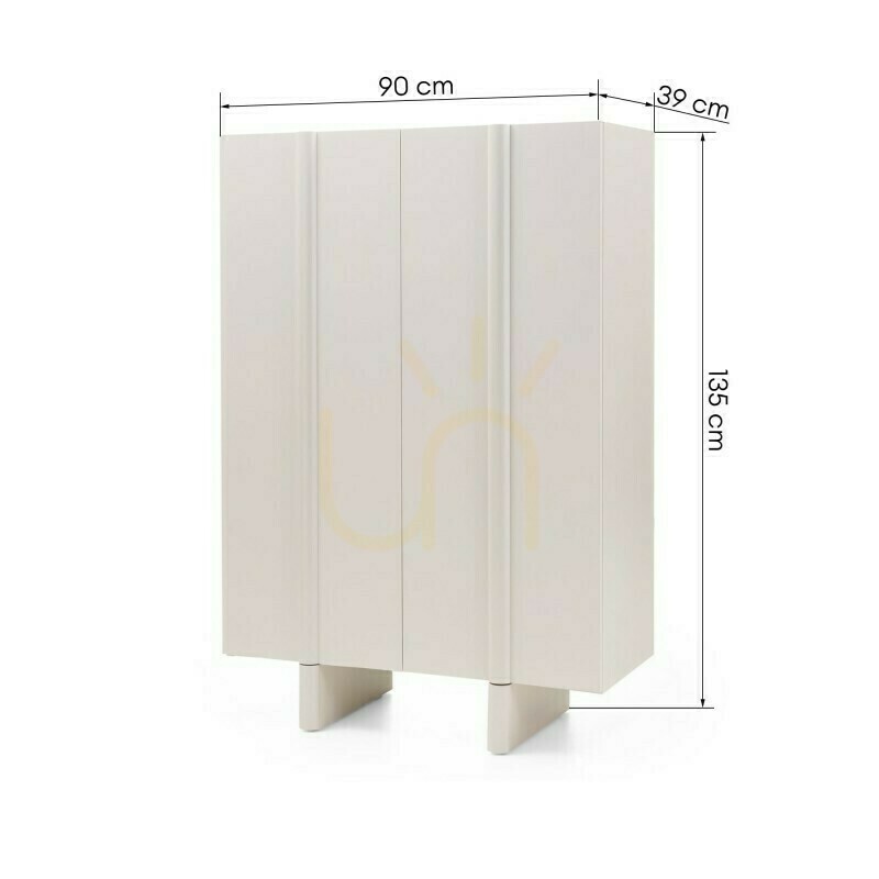 Preview OSSM Two-Door Chest of Drawers, Cashmere Color, Rounded Nova Nook OSSM Two-Door Chest of Drawers, Cashmere Color, Rounded Nova Nook
