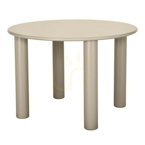 Check OKIJ Table, 110 cm, round, dark beige, Nova Nook