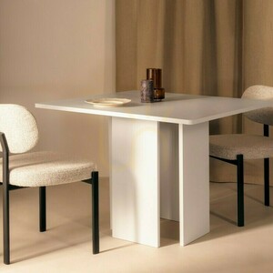 ASPER 100 cm Dining Table, Square, Cashmere Color by Nova Nook 1 ASPER 100 cm Dining Table, Square, Cashmere Color by Nova Nook small 1