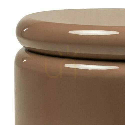 Check UEL Side Table, 40 cm, Light Brown, Mocha, Glossy, Nova Nook