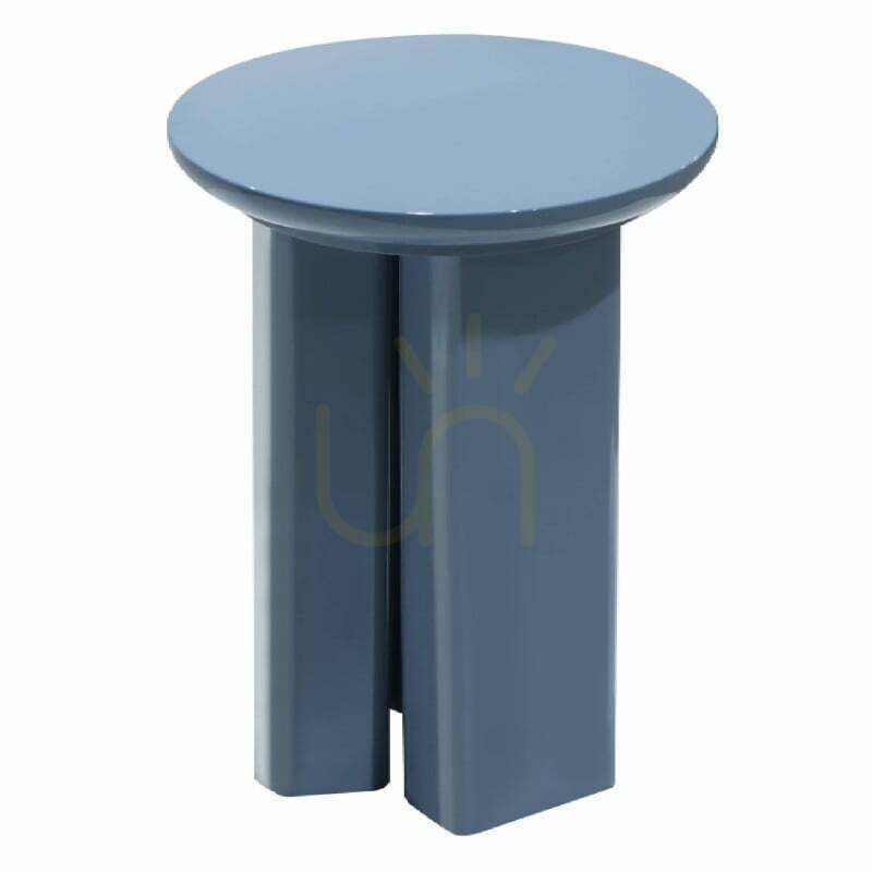 Check RIEB Side Table, 40 cm, "dusty blue," glossy Nova Nook RIEB Side Table, 40 cm, "dusty blue," glossy Nova Nook