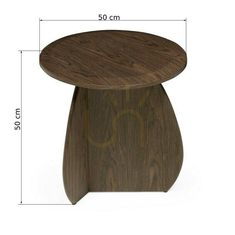 Show OKUN Side Table, 50 cm, Dark Walnut, Nova Nook OKUN Side Table, 50 cm, Dark Walnut, Nova Nook