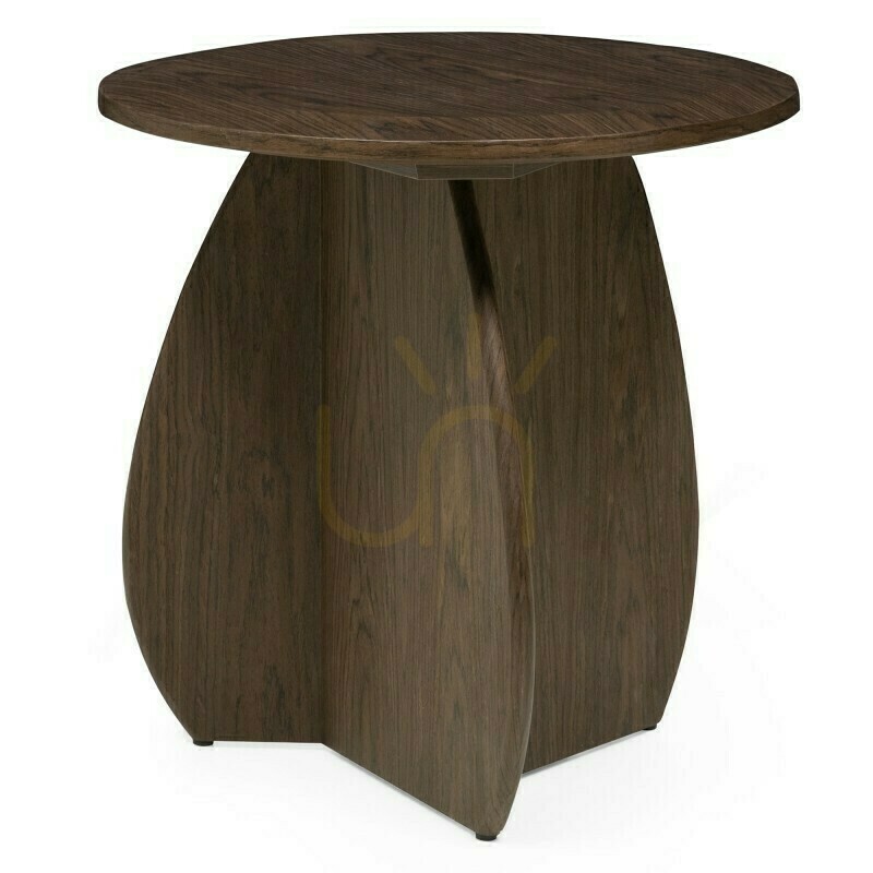 OKUN Side Table, 50 cm, Dark Walnut, Nova Nook