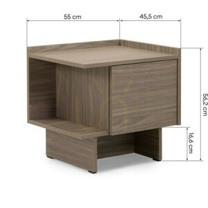 ANSO Nightstand, Pearl Oak, Nova Nook small 7