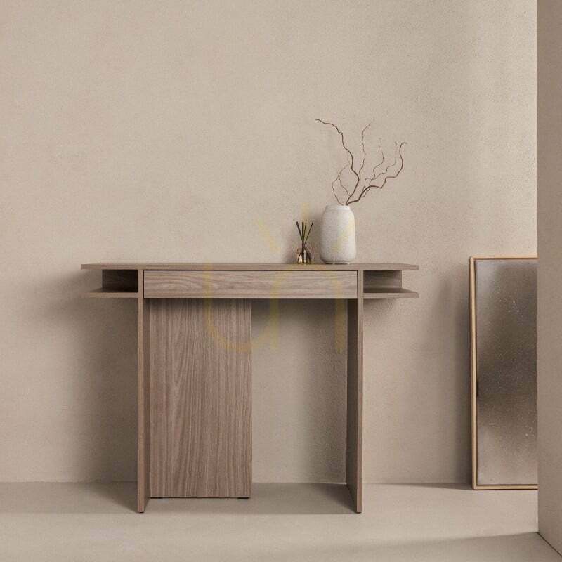 Display ANSO Desk/Console with Drawer, Pearl Oak by Nova Nook ANSO Desk/Console with Drawer, Pearl Oak by Nova Nook