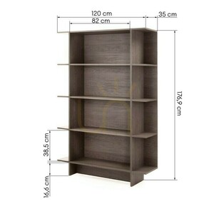ANSO Bookcase, "Baltic Storm" Oak, Nova Nook 5 ANSO Bookcase, "Baltic Storm" Oak, Nova Nook small 5