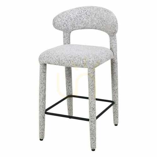 Check Set of 2 IROKI upholstered stools, beige-gray melange Nova Nook