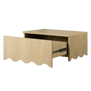 TIM Nightstand in Cremona Torro Oak, Nova Nook Wavy Design small 3