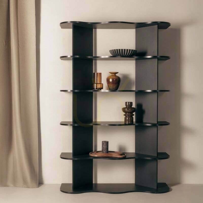 View RHIO Tall Shelf, Black, Wavy Nova Nook RHIO Tall Shelf, Black, Wavy Nova Nook