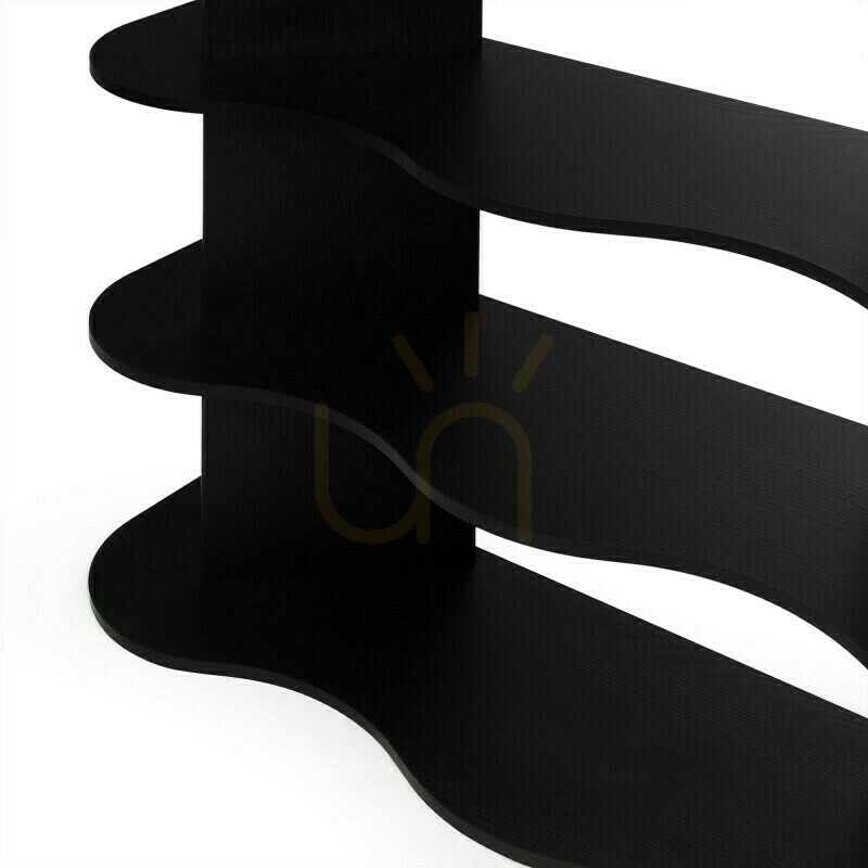 View RHIO Tall Shelf, Black, Wavy Nova Nook RHIO Tall Shelf, Black, Wavy Nova Nook