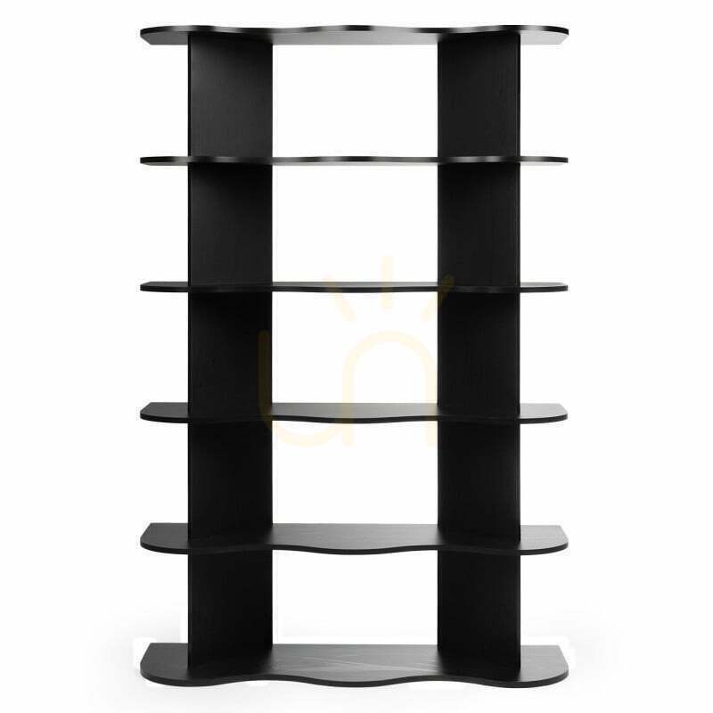 Check RHIO Tall Shelf, Black, Wavy Nova Nook RHIO Tall Shelf, Black, Wavy Nova Nook
