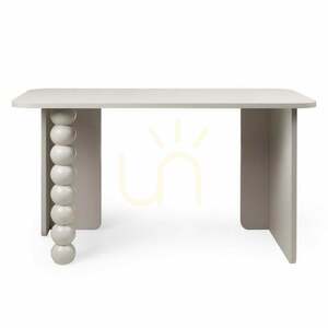 ORELIA Desk, cashmere color, Nova Nook decorative leg 0 ORELIA Desk, cashmere color, Nova Nook decorative leg small 0